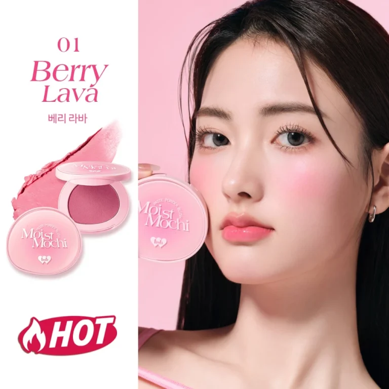 Barenbliss Paste Powder Blush Moist Mochi 01 Berry Lava