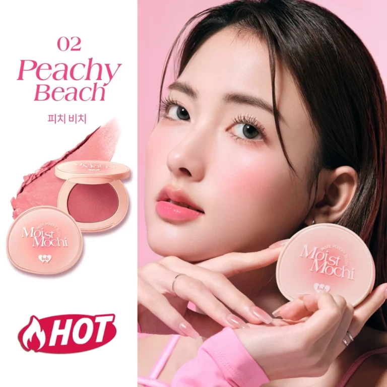 Barenbliss Paste Powder Blush Moist Mochi 02 Peach Beach