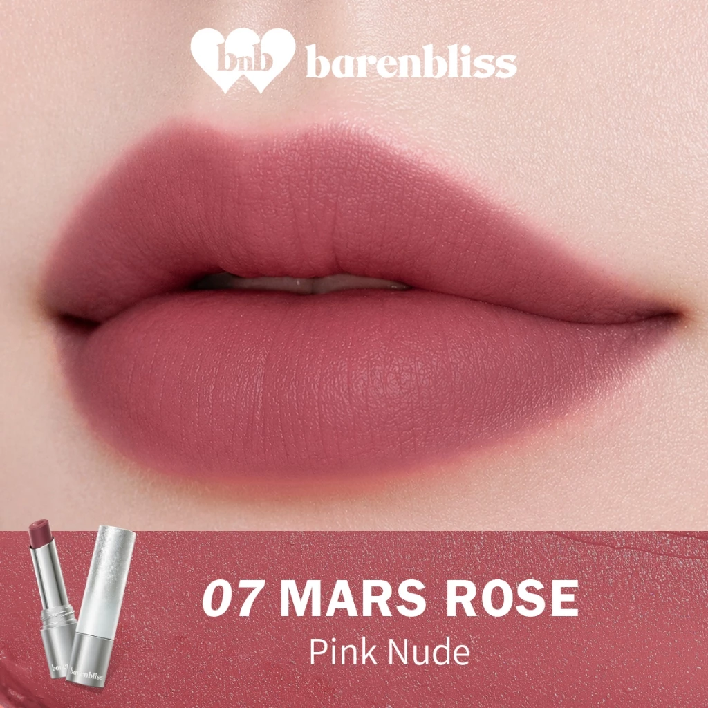 Barenbliss No Gravity Transferproof Matte Lipstick 07 Mars Rose