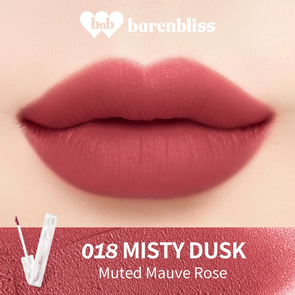 Barenbliss Aura Mood Transferproof Matte Lipcream 2.5Ml 018 Misty Dusk