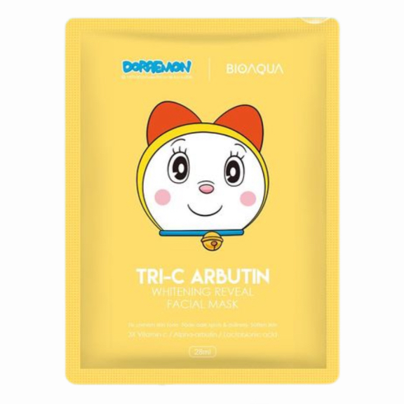 Bioaqua X Doraemon Sheet Mask Tri-C Arbutin