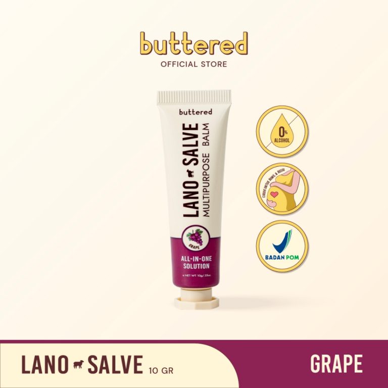 Buttered Lanosalve Multipurpose Balm Grape