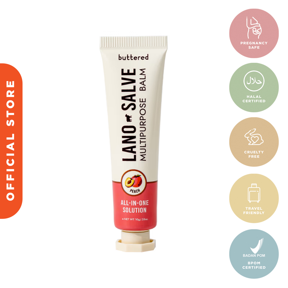 Buttered Lanosalve Multipurpose Balm Peach