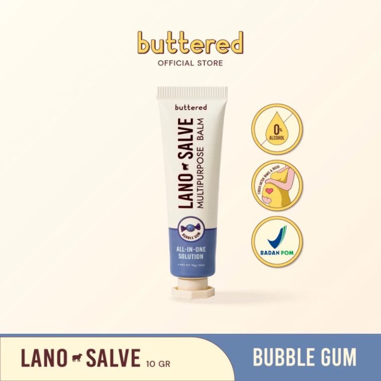 Buttered Lanosalve Multipurpose Balm Bubble Gum