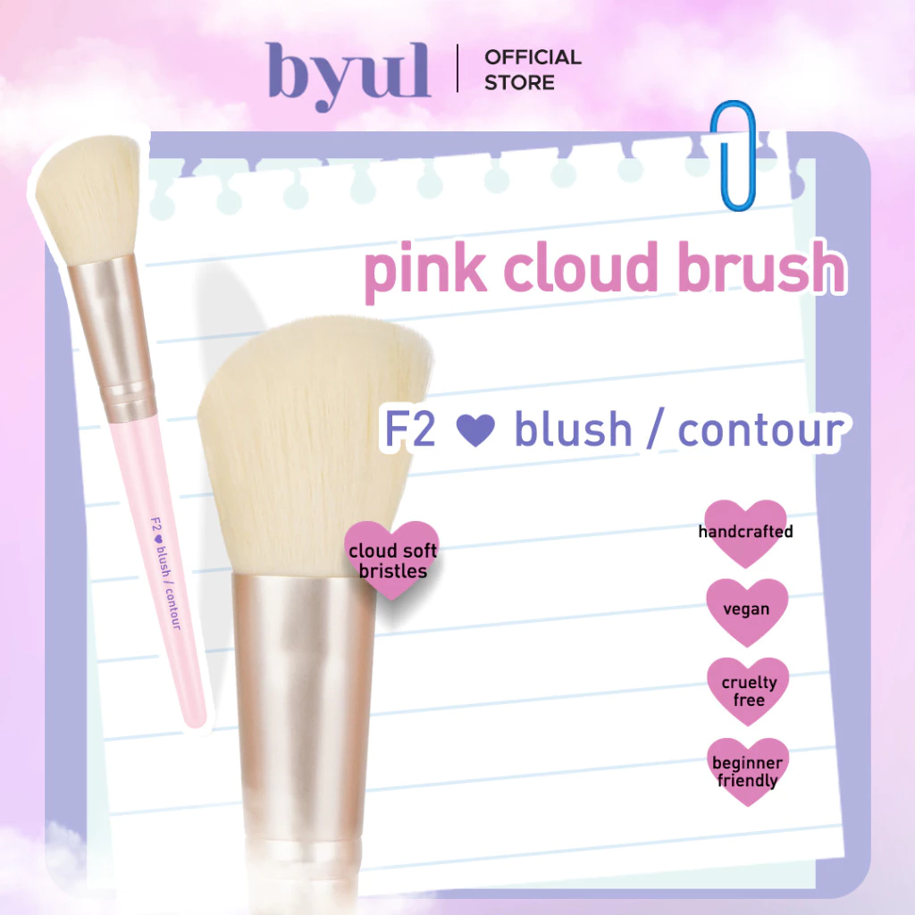 Byul F2 Blush/Contour – Pink Cloud Brush