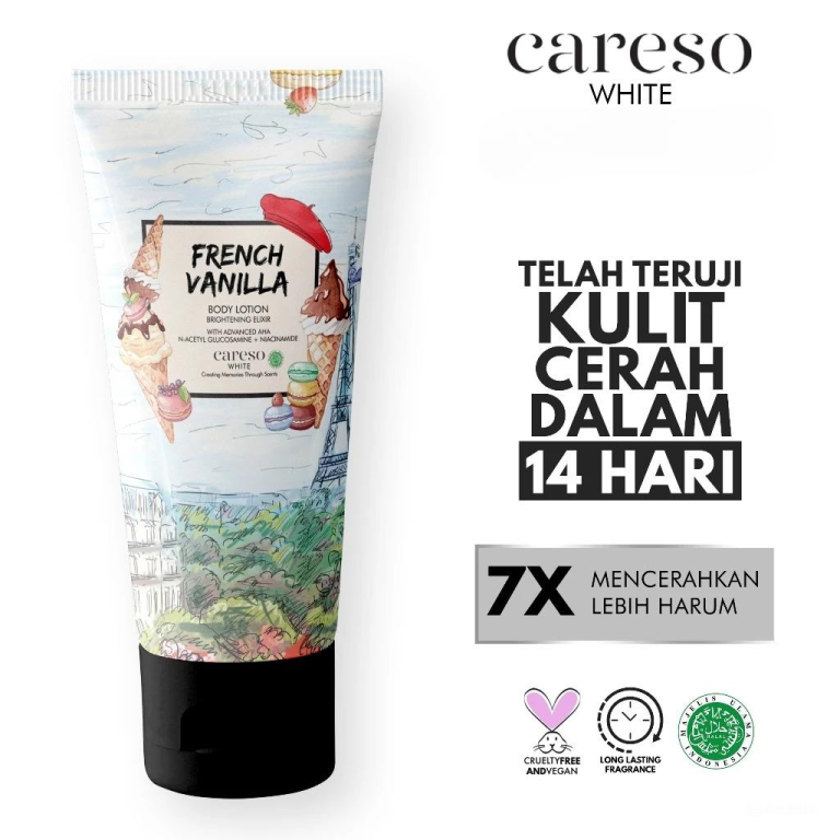 Careso Handbody Tube 50ml Frenc Vanila