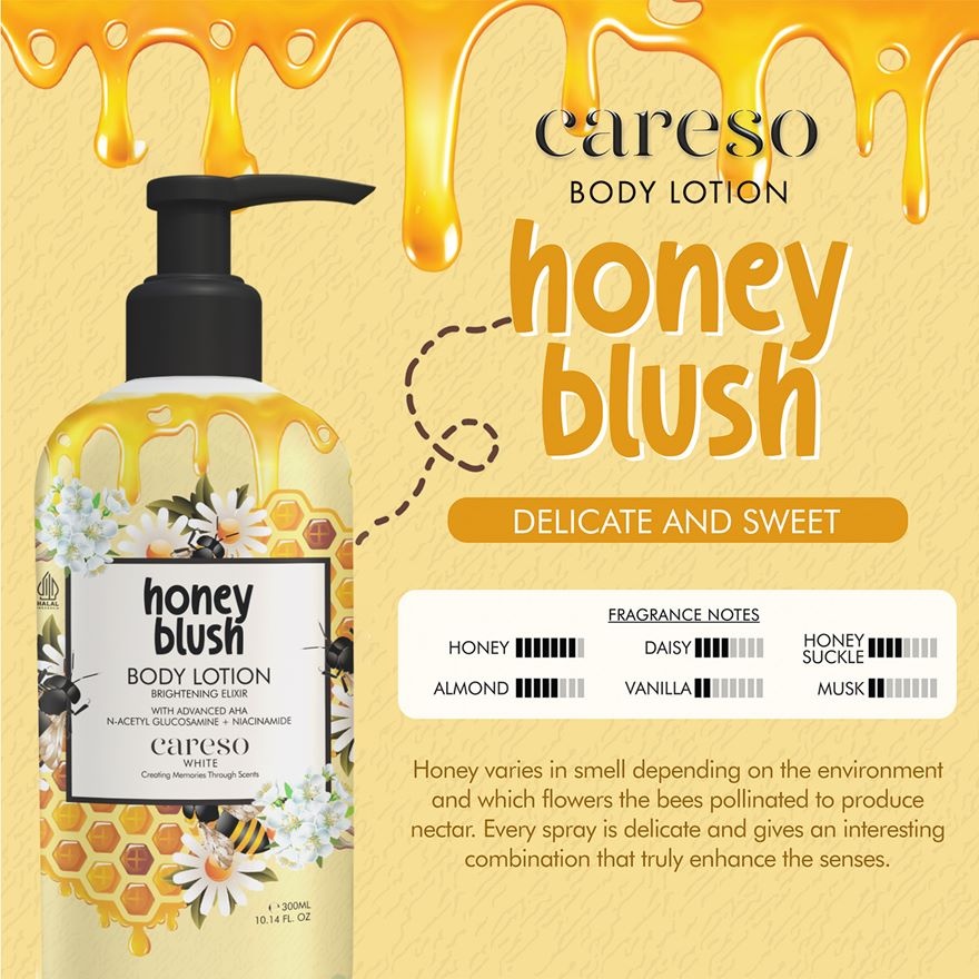 Careso Body Lotion Honey Blush 300ml