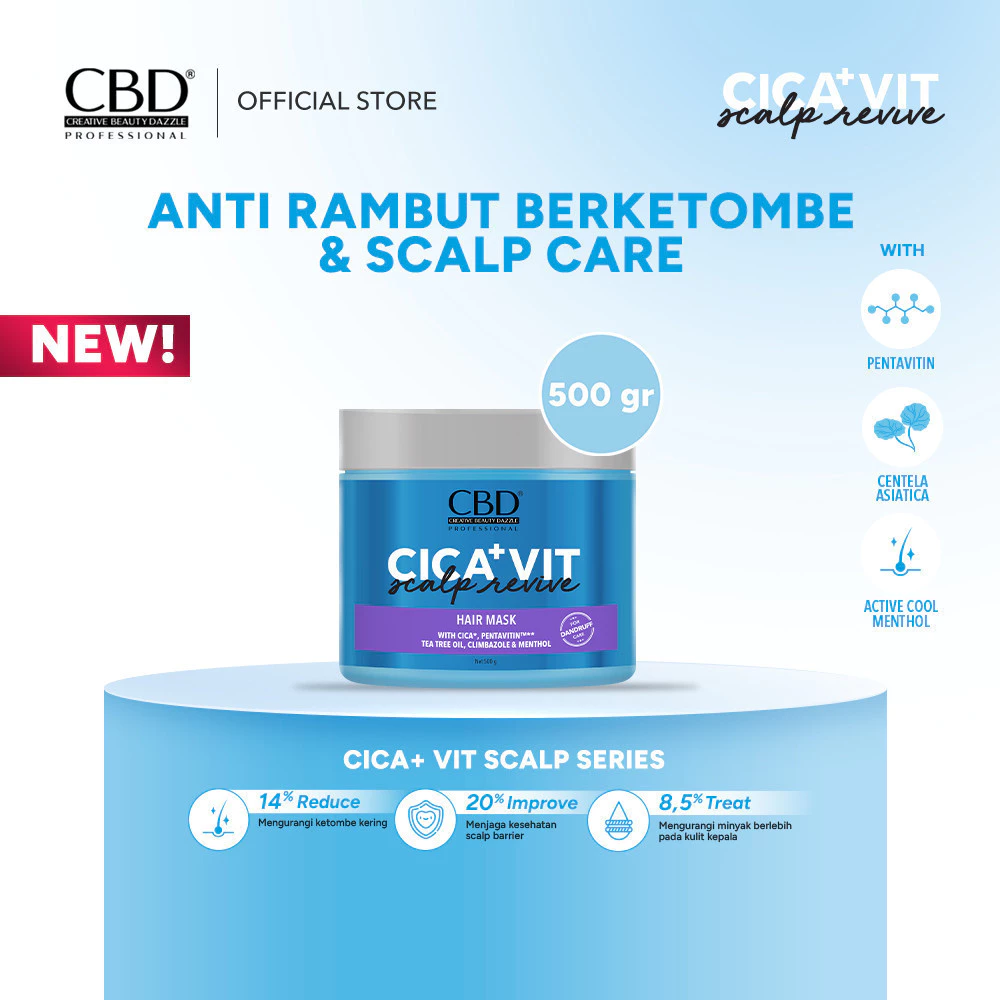 CBD Cica Vit Sclap Revive Hair Mask 500g