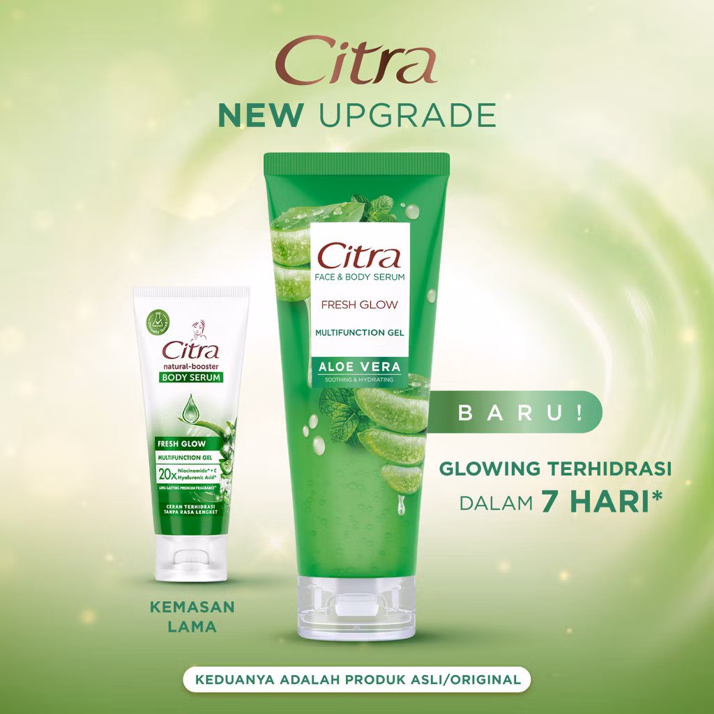 Citra Face & Body Serum Fresh Glow Multifunction Gel 100ml