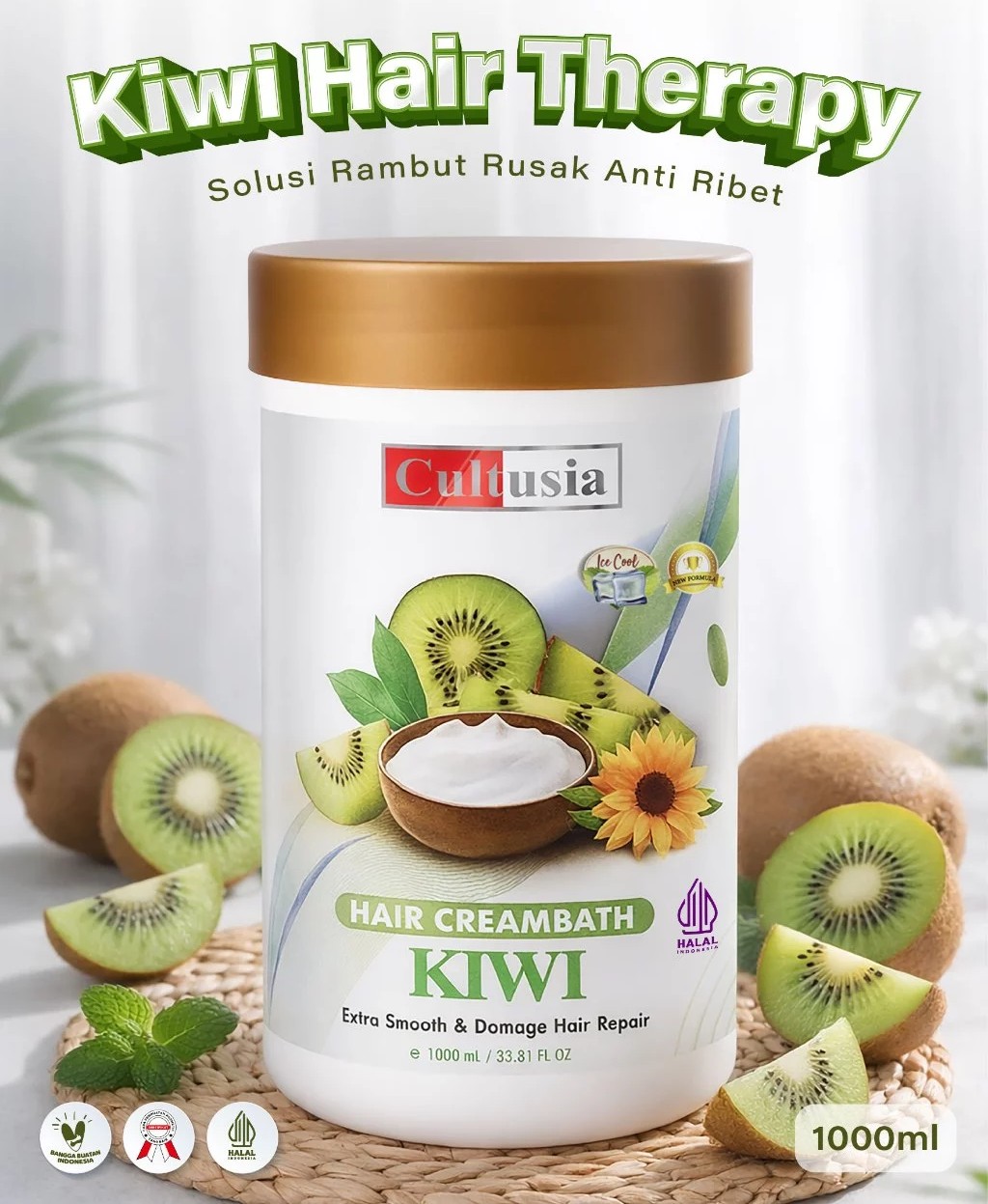 Cultusia Hair Creambath Kiwi