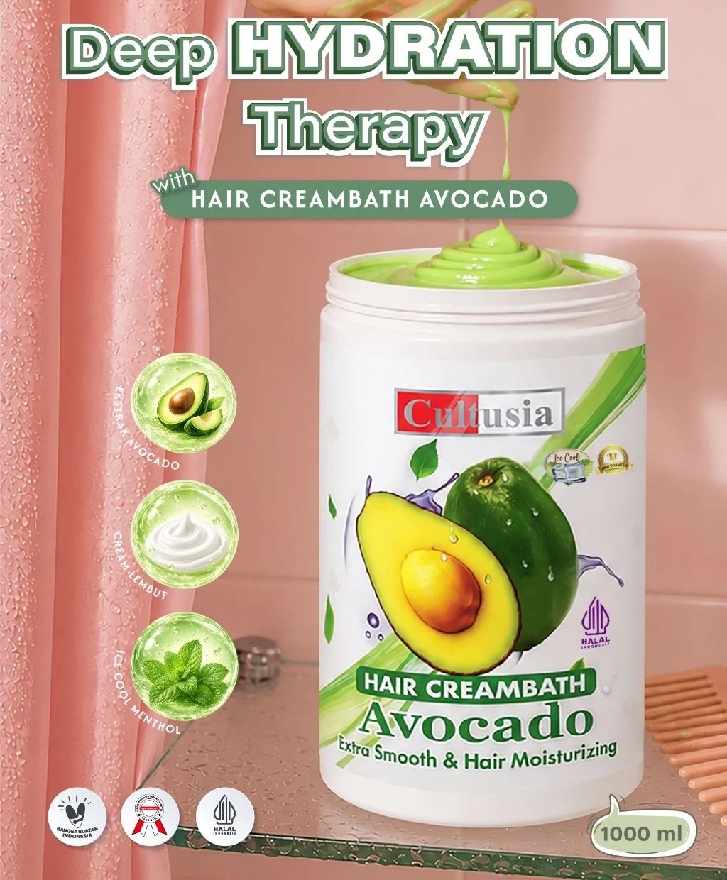 Cultusia Hair Creambath Avocado