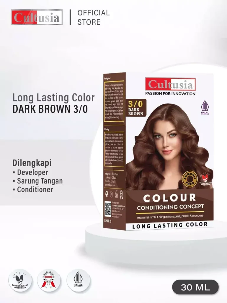 Cultusia Colour Conditioning Concept 3/0 Dark Brown