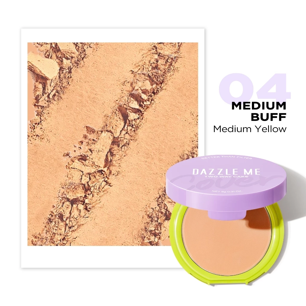 Dazzle Me Better Then Filter Double Kill Two Way Cake Powder N04 Medium Buff 9Gr