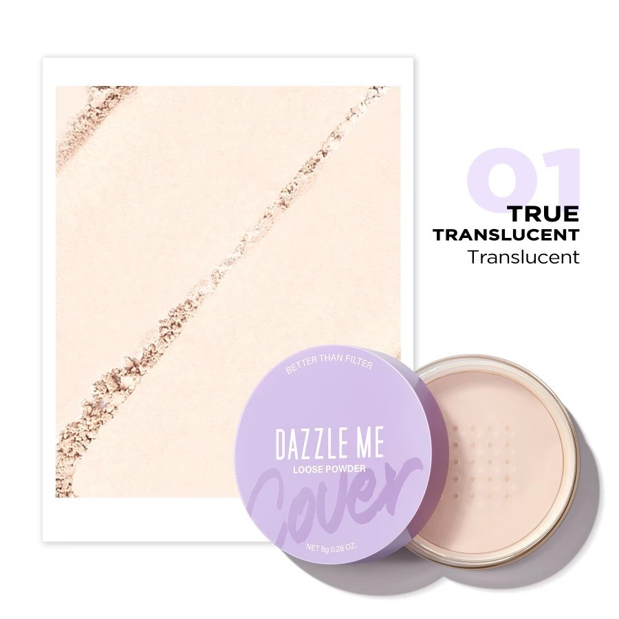 Dazzle Me Fixed Loose Powder 8G T01 True Translucent