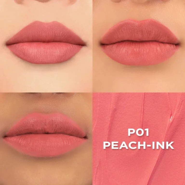 Dazzle Me Ink-Matte Lip Cream P01 Peach Ink
