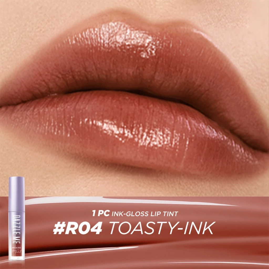 Dazzle Me Ink-Gloss Lip Tint R04 Toasty Ink