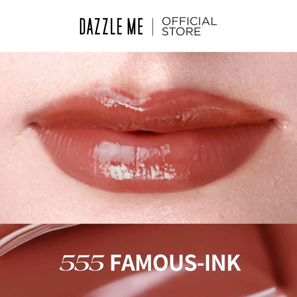 Dazzle Me Ink-Vinyl Lip Lacquer 555 Famous-Ink