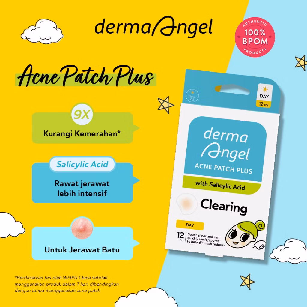 Derma Angel Acne Patch Plus With Salicylid Acid Day Isi 12