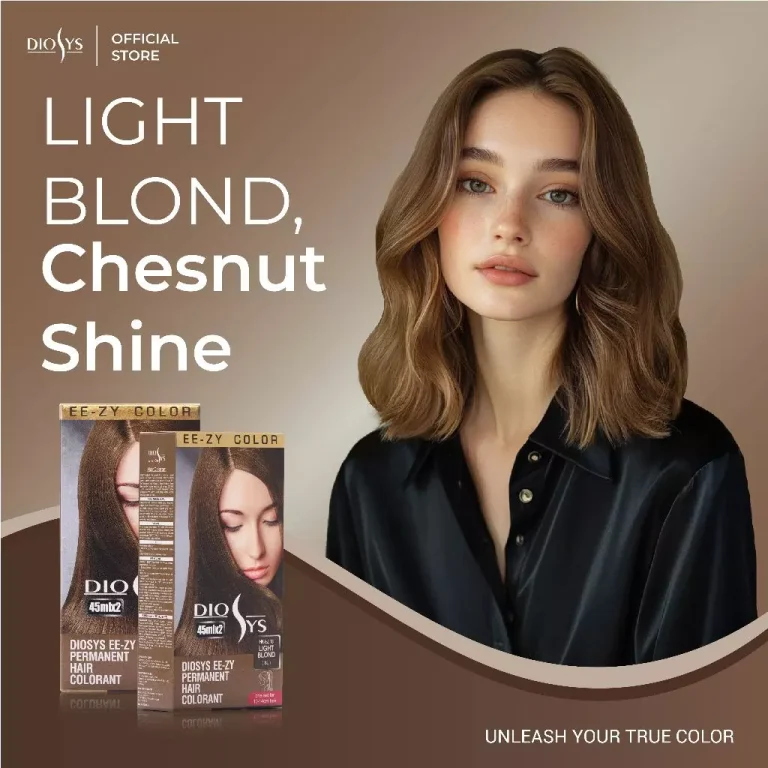 Diosys Ee-Zy Permanent Hair Colorant Hk-Ez 18 Light Blond Bl