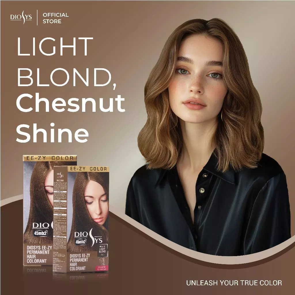Diosys Ee-Zy Permanent Hair Colorant Hk-Ez 18 Light Blond Bl