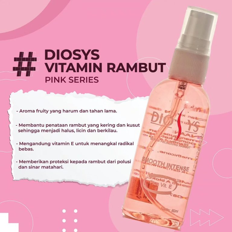 Diosys Serum Pelindung Rambut Smooth Intense Merah 60ml