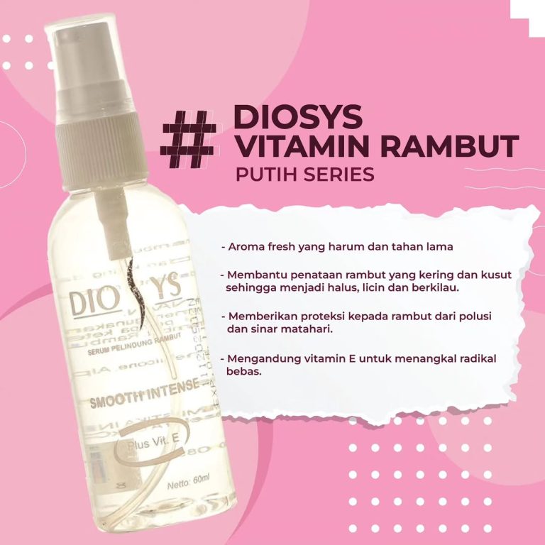 Diosys Serum Pelindung Rambut Smooth Intense Putih 60ml