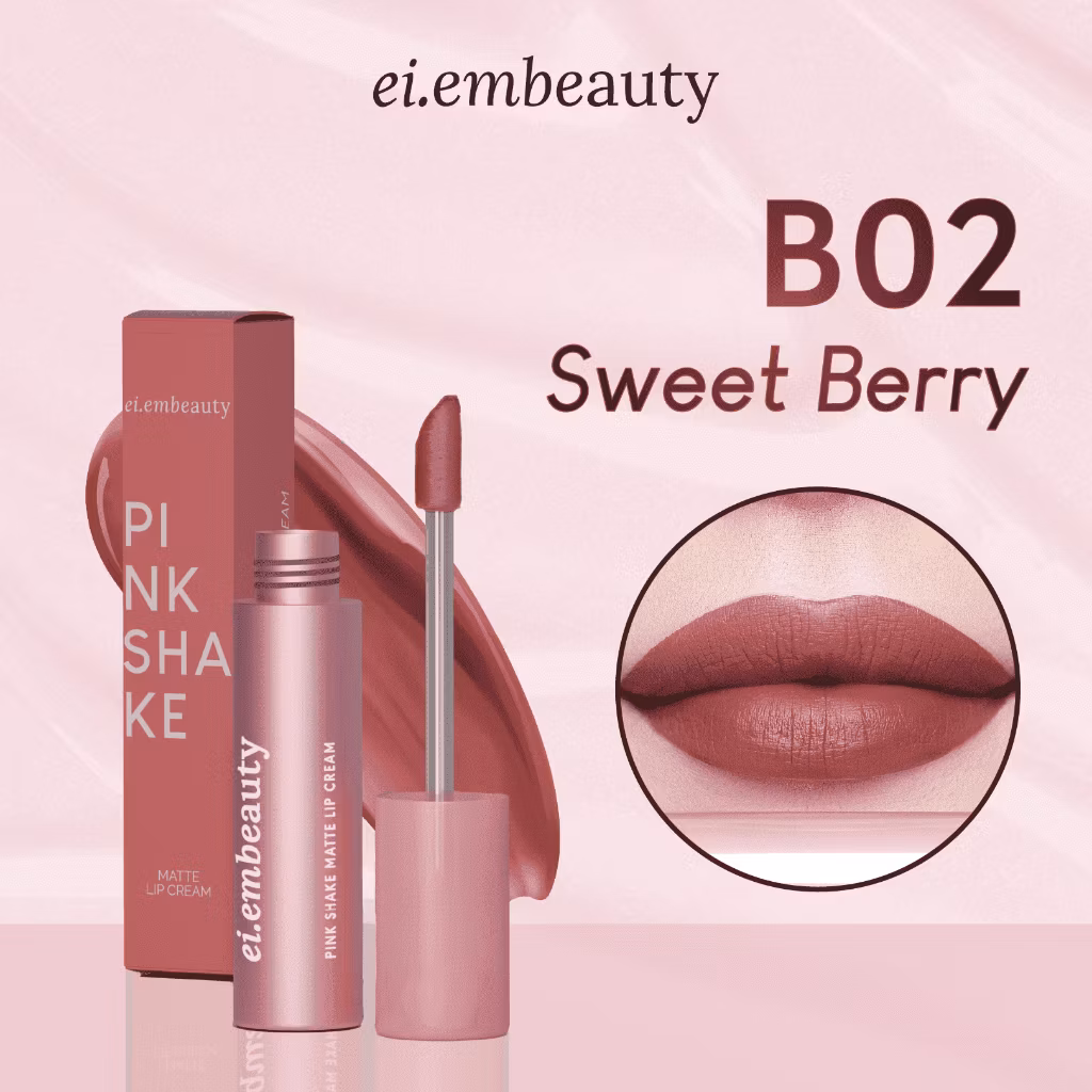 Eiem Beauty Pink Shake Matte Lip Cream B02