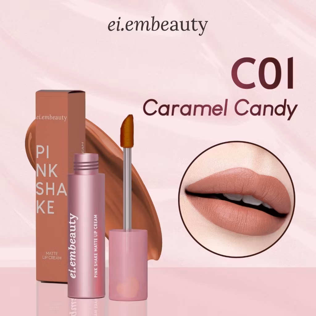 Eiem Beauty Pink Shake Matte Lip Cream C01