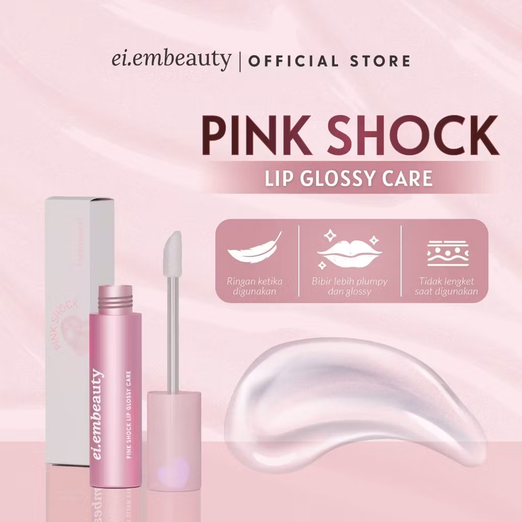 Eiem Beauty Pink Shock Lip Glossy Care