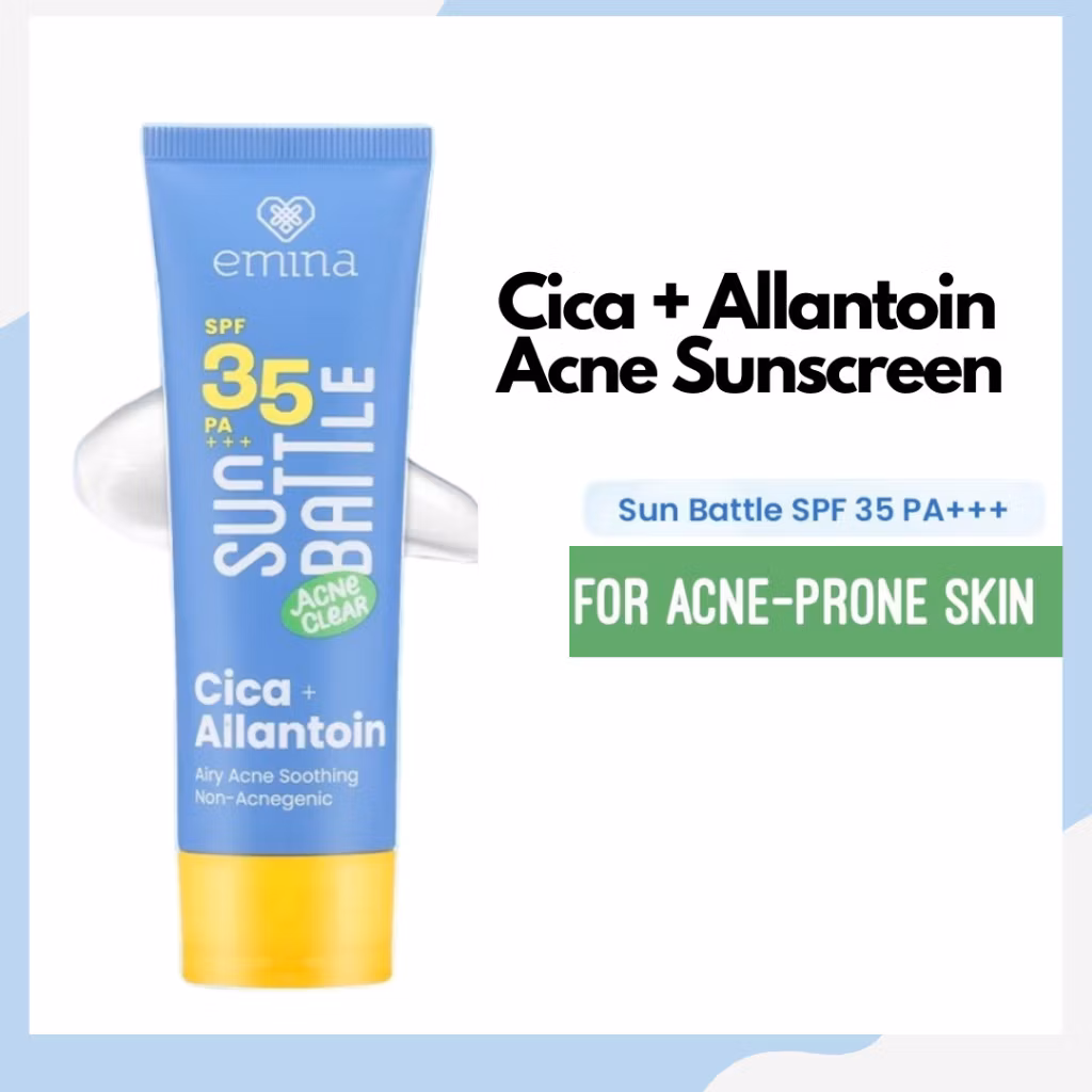 EMINA SUN BATTLE AIRY SUN SERUM CICA ACNE SPF 50
