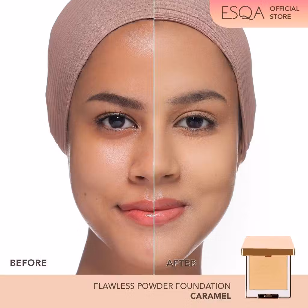 ESQA Flawless Powder Foundation Caramel