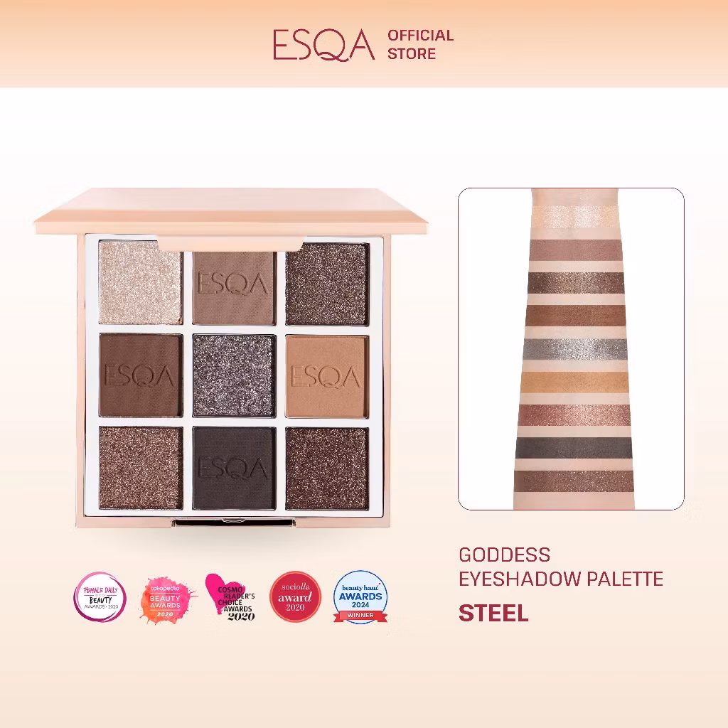 Esqa Goddess Eyeshadow Pallete Steel