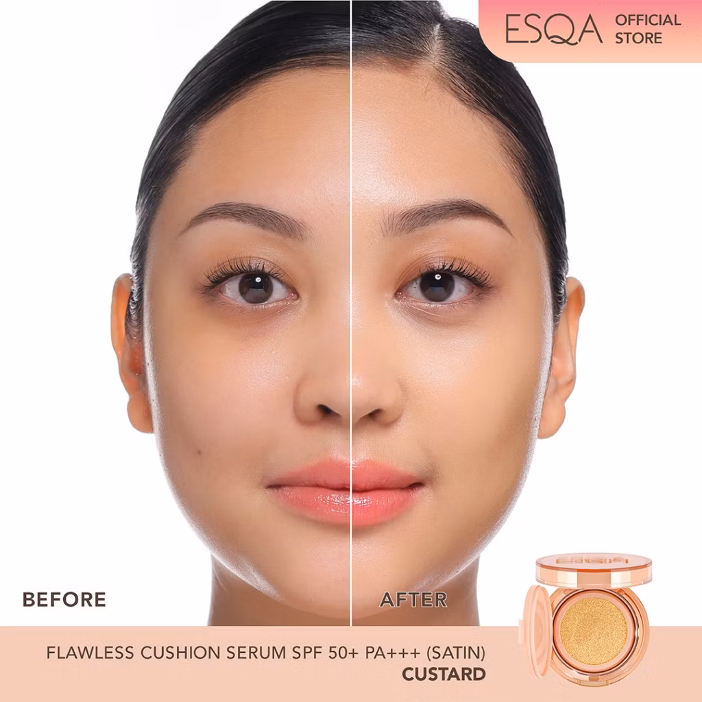 Esqa Flawlwss Cushion Serum Satin Custard