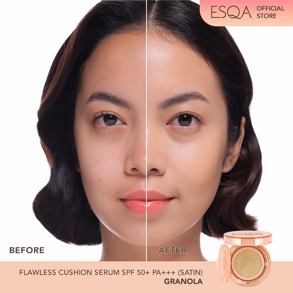 Esqa Flawless Cushion Serum Satin Granola