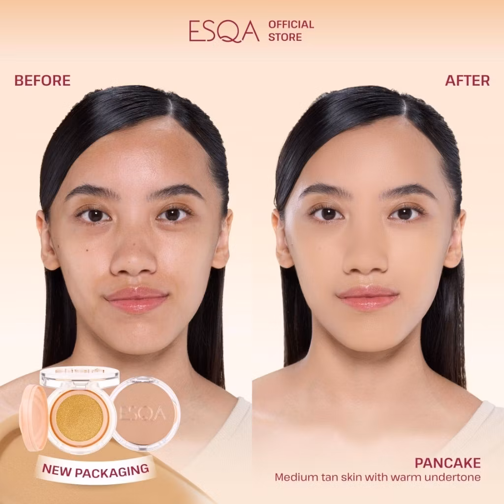 Esqa Flawless Cushion Serum SPF 50+ PA++++ Velvet Matte Pancake