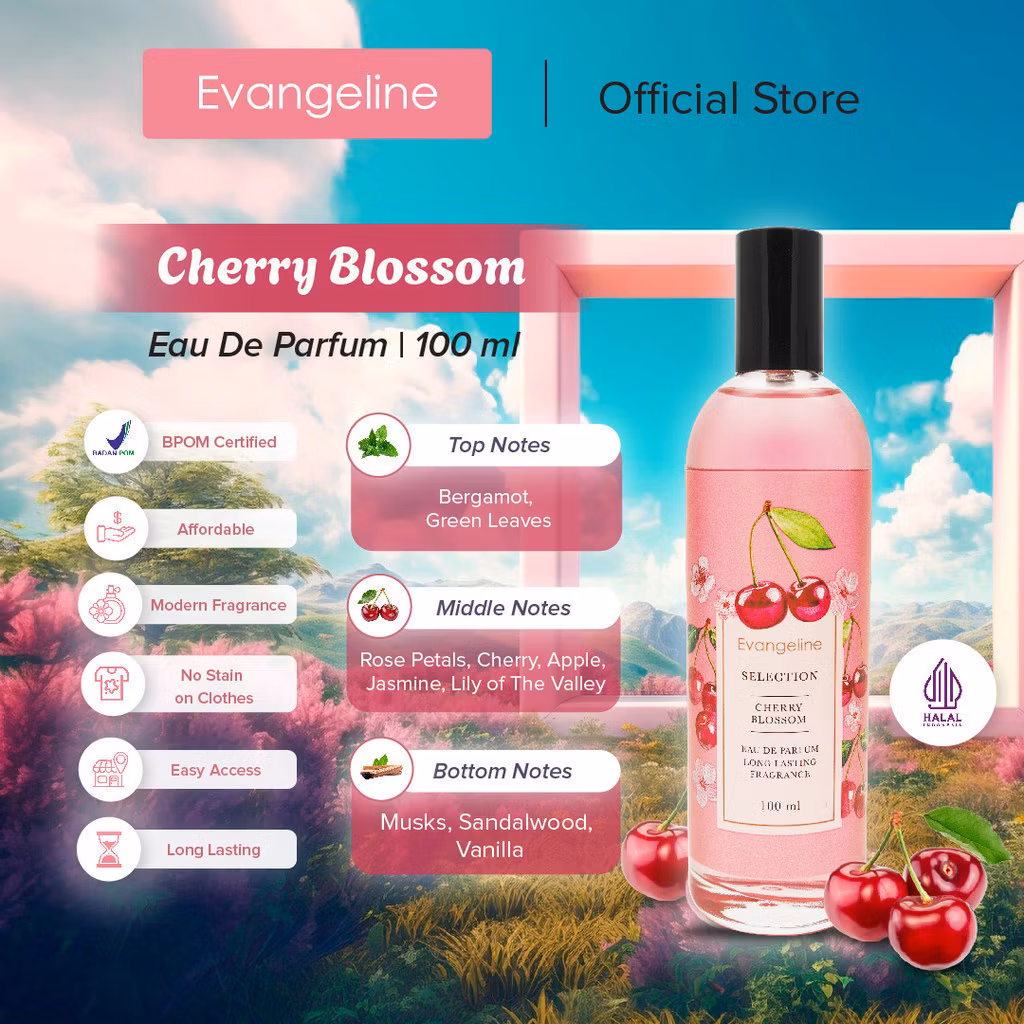 Evangelin Cherry Blossom Eau De Parfume 100ml