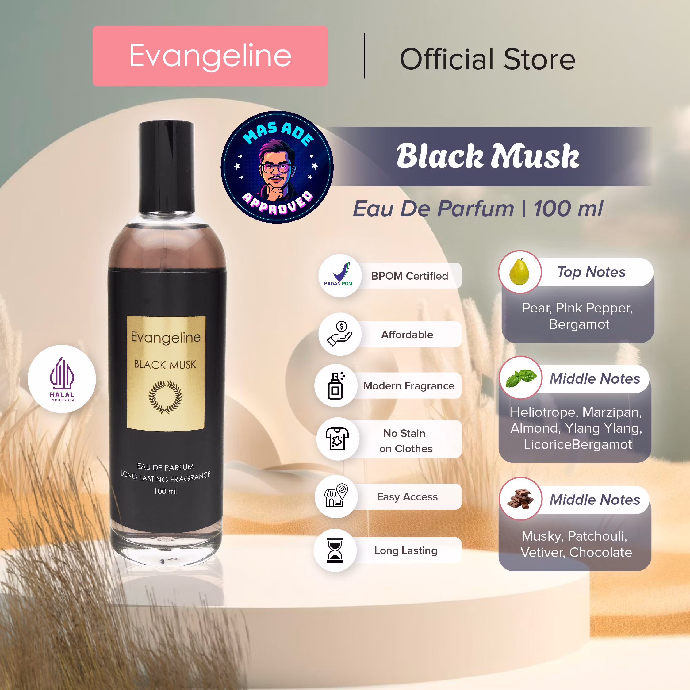 Evangelin Black Musk 100ml