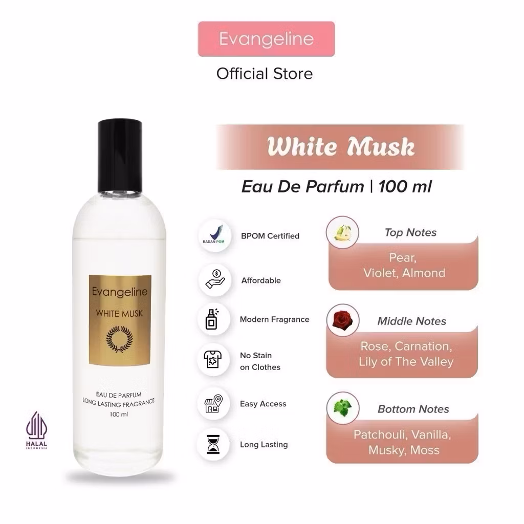 Evangelin White Musk 100ml