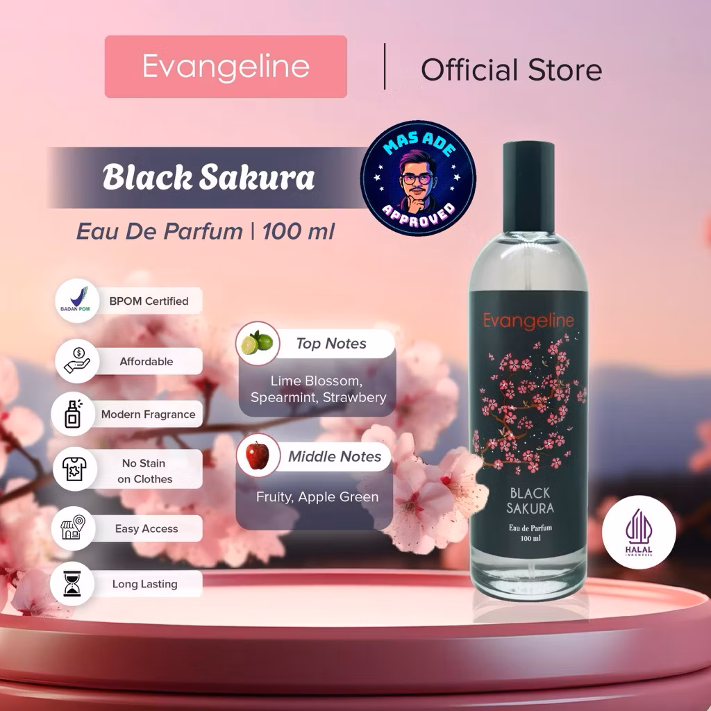 Evangelin Black Sakura 100ml