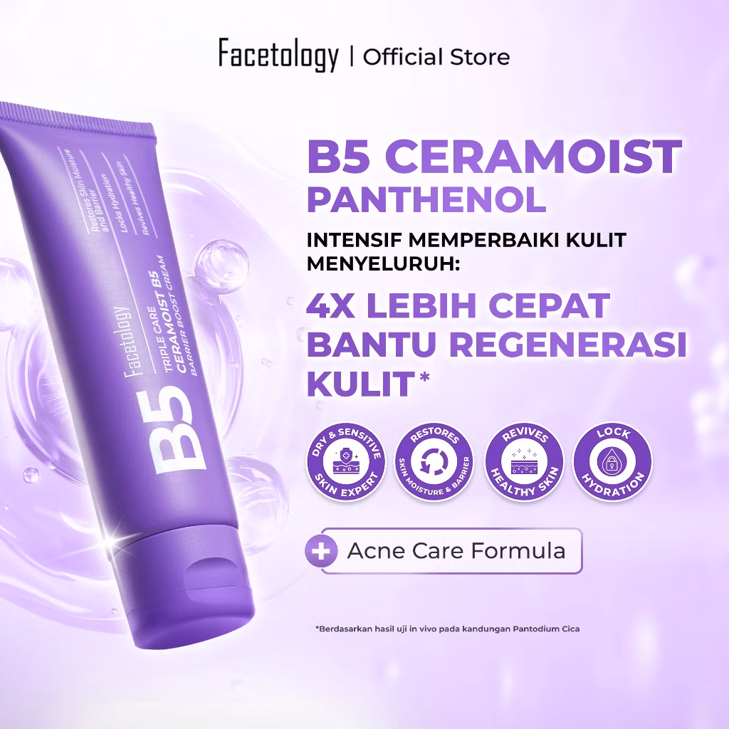 Facetology Triple Care Ceramoist B5 Barrier Boost Cream 40g