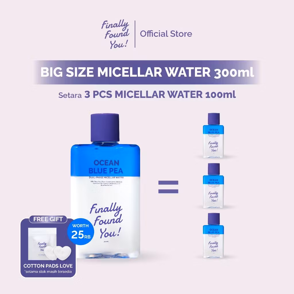 Finally Found You Ocean Blue Pea Dual-Phase Micellar Water 300ml