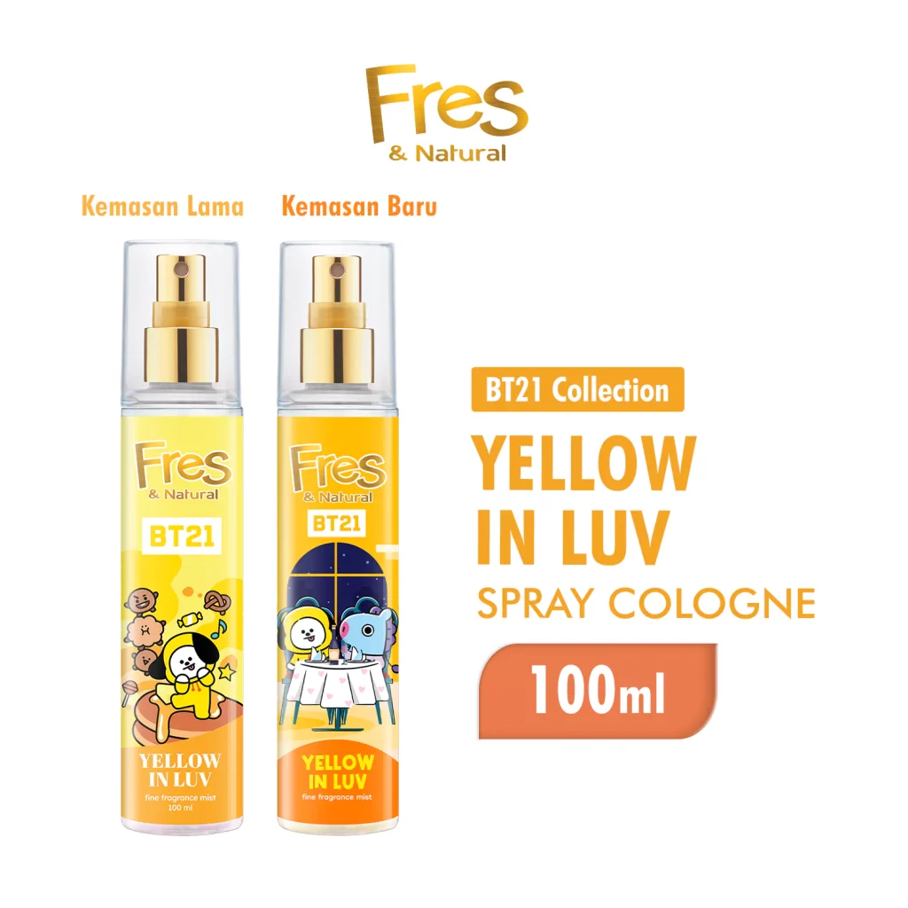 Fresh & Natural BT21 Yellow In Luv Fine Fragrance Mist 100ml