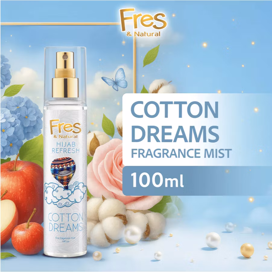 Fresh & Natural Hijab Fresh Cotton Dreams Fine Fragrance Mist 100ml