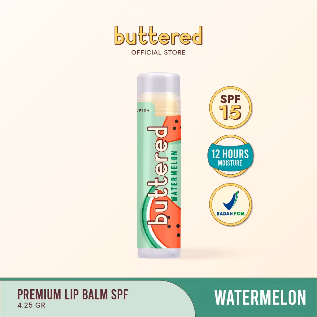 Buttered Premium Lip Balm Watermelon