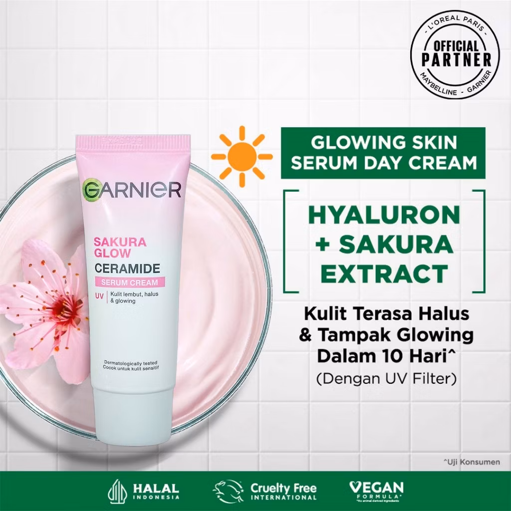Garnier Sakura Glow Talc Touch Uv 20ml Eb