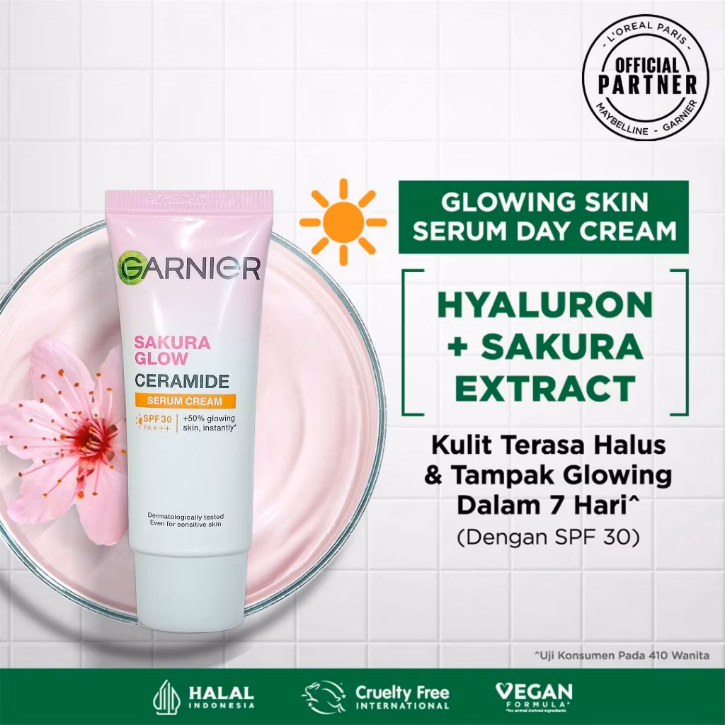 Garnier Sakura Glow Spf30 20ml Eb