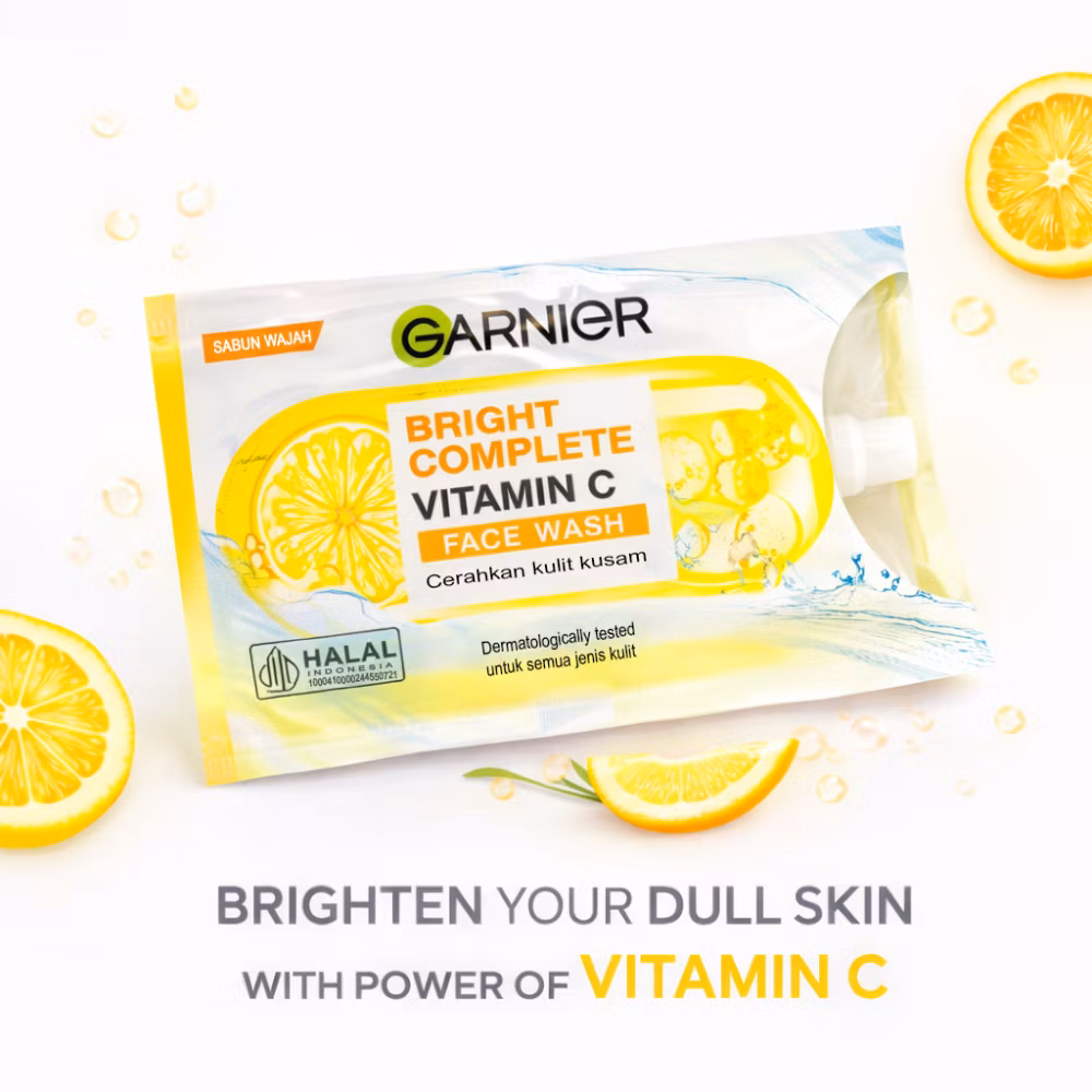 Garnier Bright Complete Vitamin C Face Wash 9ml