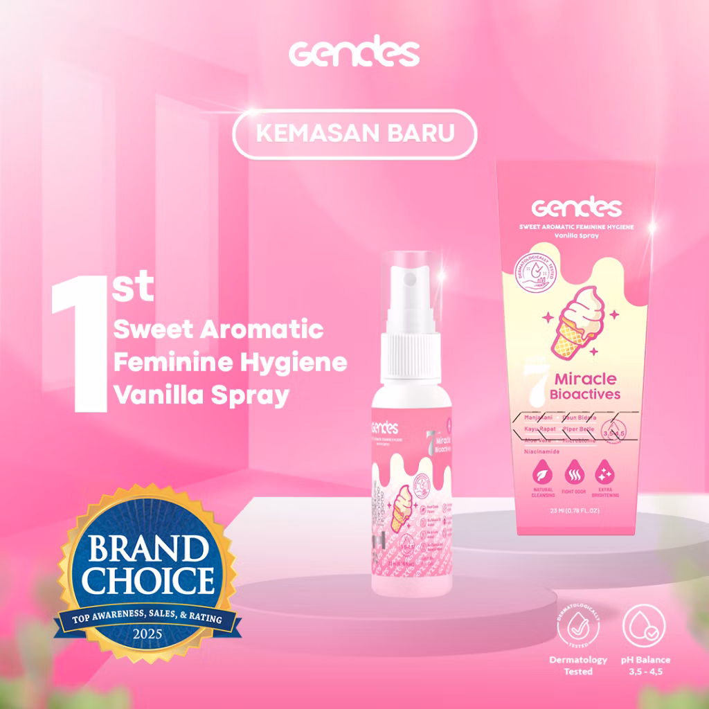 Gendes Feminime Hygiene Vanilla Gum Spray 23ml