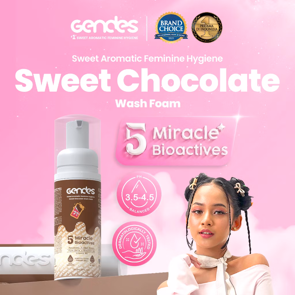 Gendes Feminime Hygiene Chocolate Wash Foam 55ml