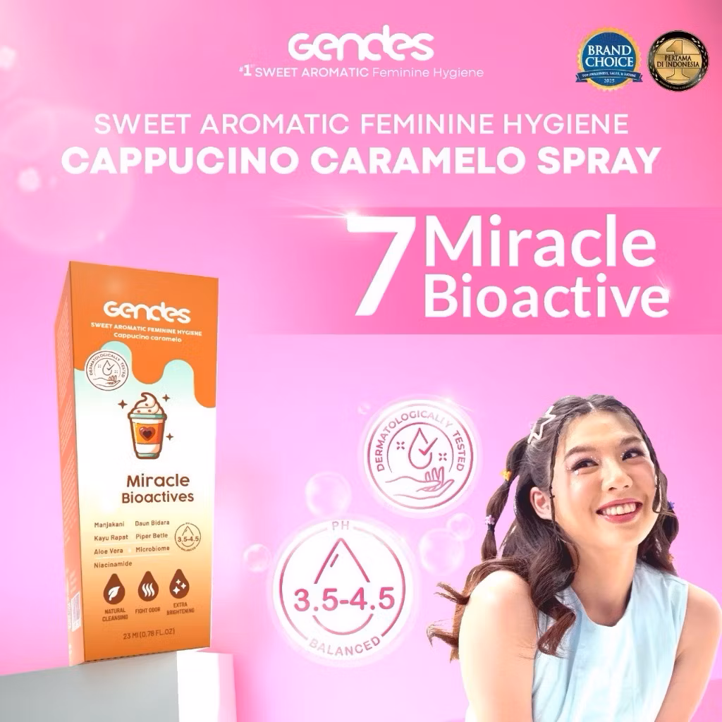 Gendes Feminime Hygiene Cappucino Caramelo Spray 23ml